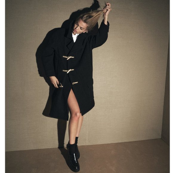 BLOGGER'S FAVE! Zara Wool Coat Black NWT - Limited Editionion - Picture 4 of 15